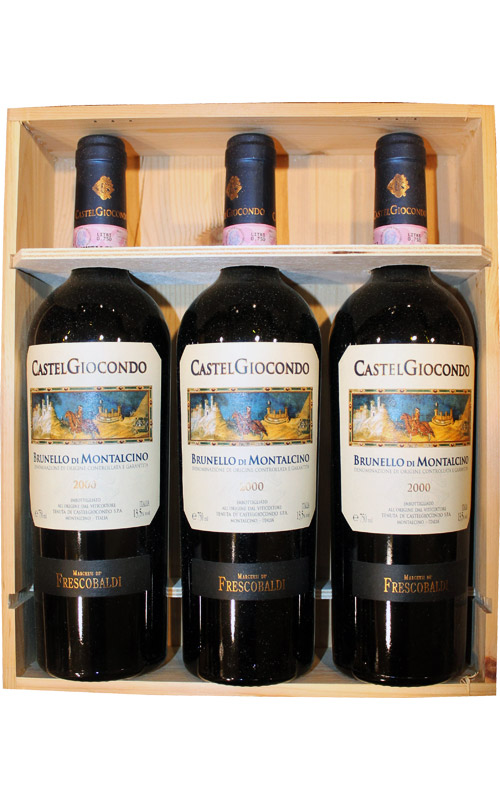 BRUNELLO FRESCOBALDI CASTELGIOCONDO 2000 3x750ml
