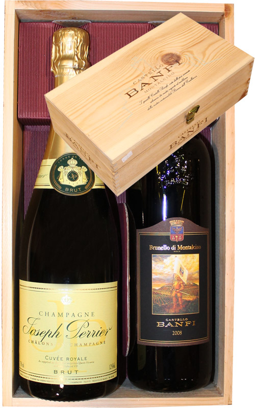 BRUNELLO BANFI E CHAMPAGNE JOSEPH PERRIER
