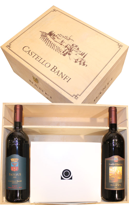 BANFI EXCELSUS 2000 E BRUNELLO 2000 (CON DECANTER)