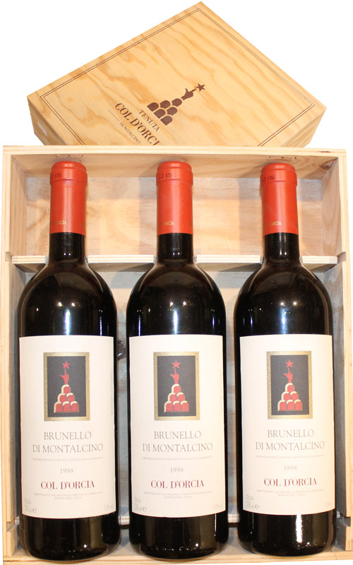 COL D'ORCIA BRUNELLO DI MONTALCINO 1998 CASSA 6 BOTTIGLIE