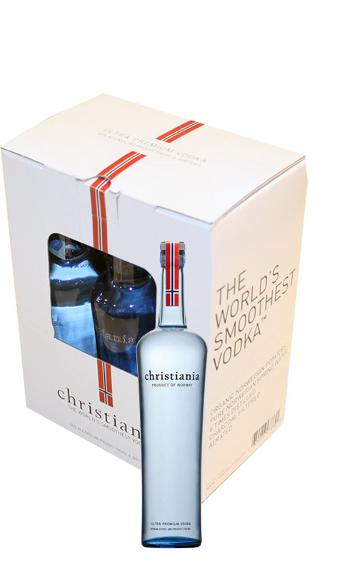 VODKA CHRISTIANIA MIGNON 10 cl. (box 6 pezzi)