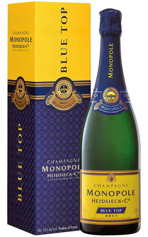 CHAMPAGNE HEIDSIECK MONOPOLE BLUE TOP