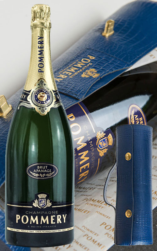 CHAMPAGNE POMMERY BRUT APANAGE MAGNUM CON BORSA IN PELLE