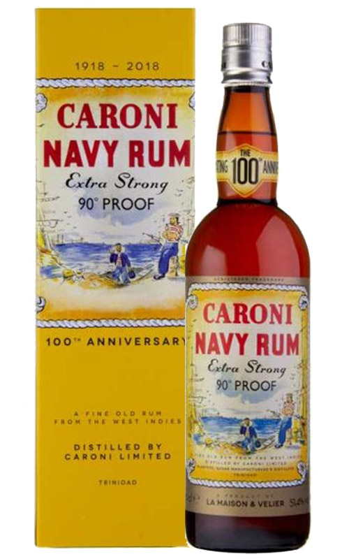 CARONI NAVY RUM EXTRA STRONG 90 PROOF
