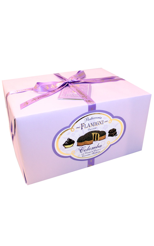 COLOMBA FLAMIGNI AL CACAO E CIOCCOLATO FONDENTE