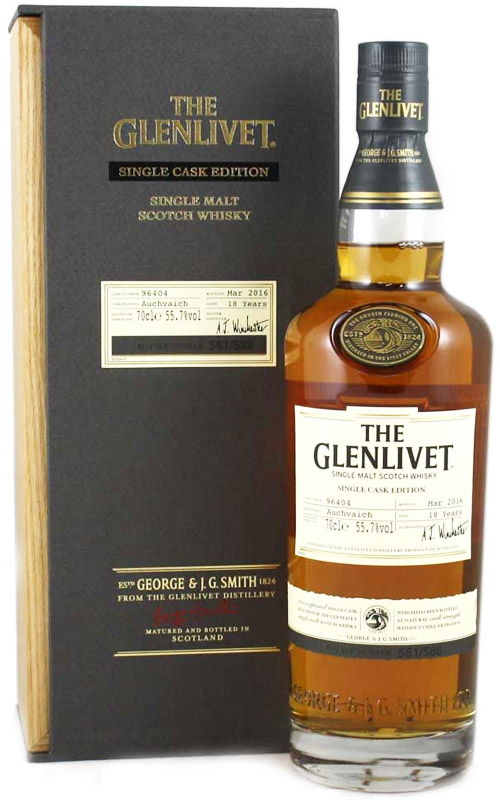 WHISKY THE GLENLIVET SINGLE CASK EDITION