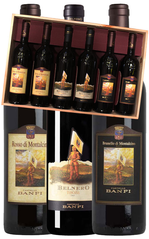 BANFI CASSA LEGNO 6 BOTTIGLIE