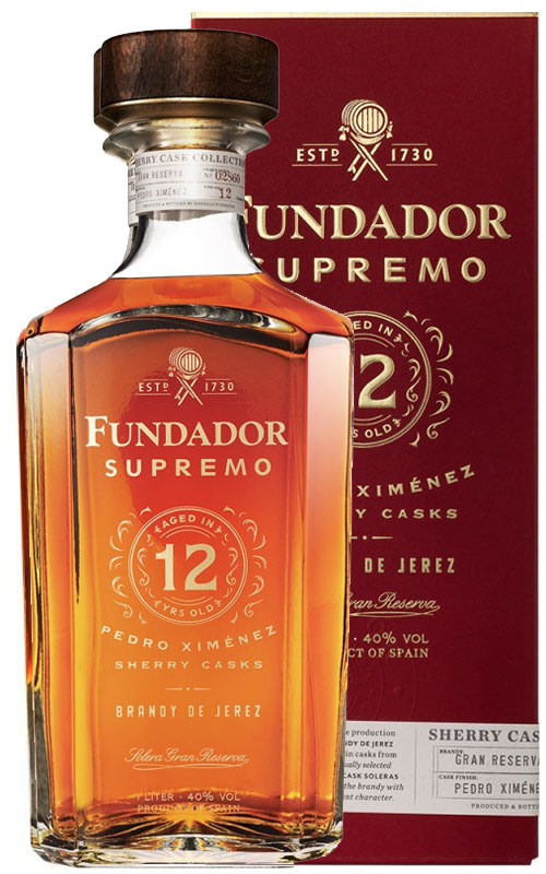 BRANDY FUNDADOR SUPREMO 12 ANNI