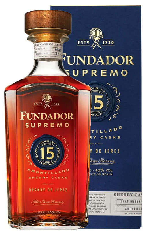 BRANDY FUNDADOR SUPREMO 15 ANNI