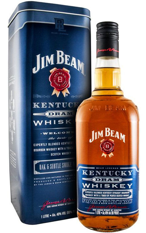 JIM BEAM KENTUCKY DRAM WHISKEY Lt. 1