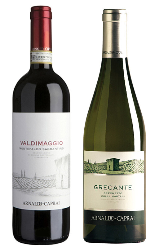 CAPRAI: 6 GRECANTE + 6 SAGRANTINO VALDIMAGGIO