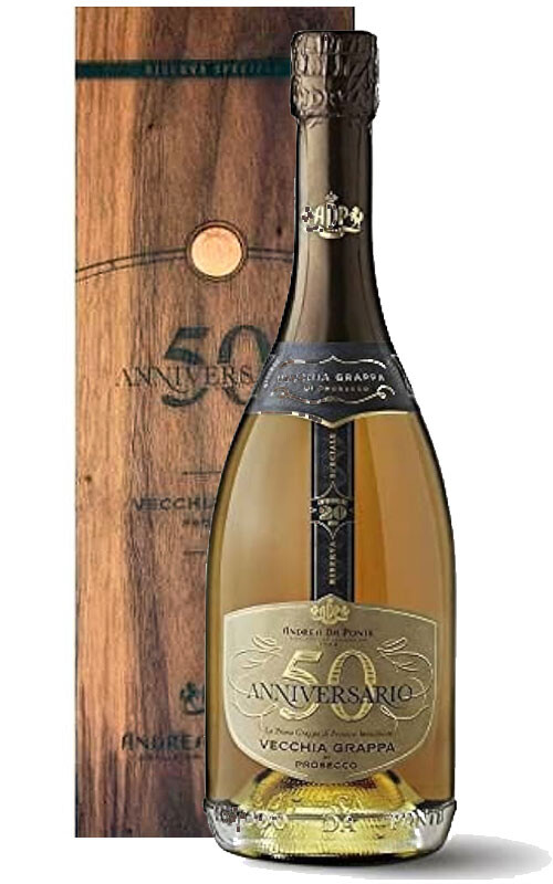 VECCHIA GRAPPA DI PROSECCO ANDREA DA PONTE 50 ANNIVERSARIO