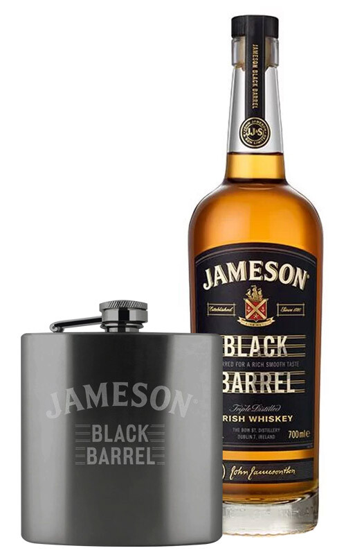WHISKY JAMESON BLACK BARREL CON FIASCHETTA OMAGGIO