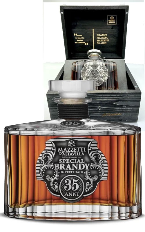 MAZZETTI SPECIAL BRANDY 35 ANNI CASSETTA LEGNO