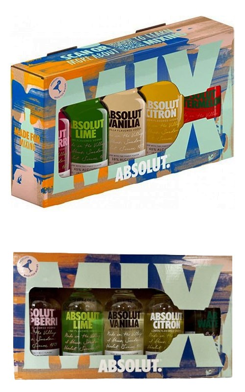 VODKA ABSOLUT MIX 5 MIGNON 5 cl.