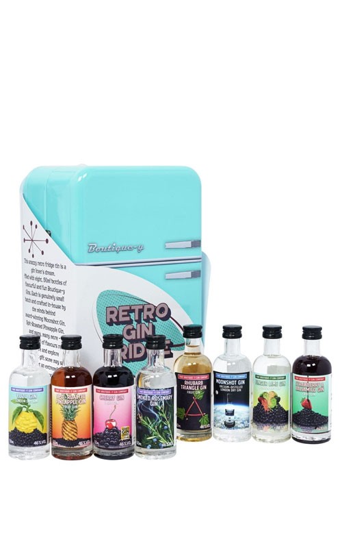 RETRO GIN FRIDGE CON 8 MIGNON 5 cl - immagine 2